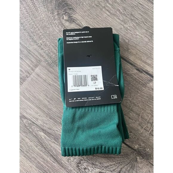 Nike Soccer Classic Knee High Green Socks Size Men 6-8 - Picture 2 of 3